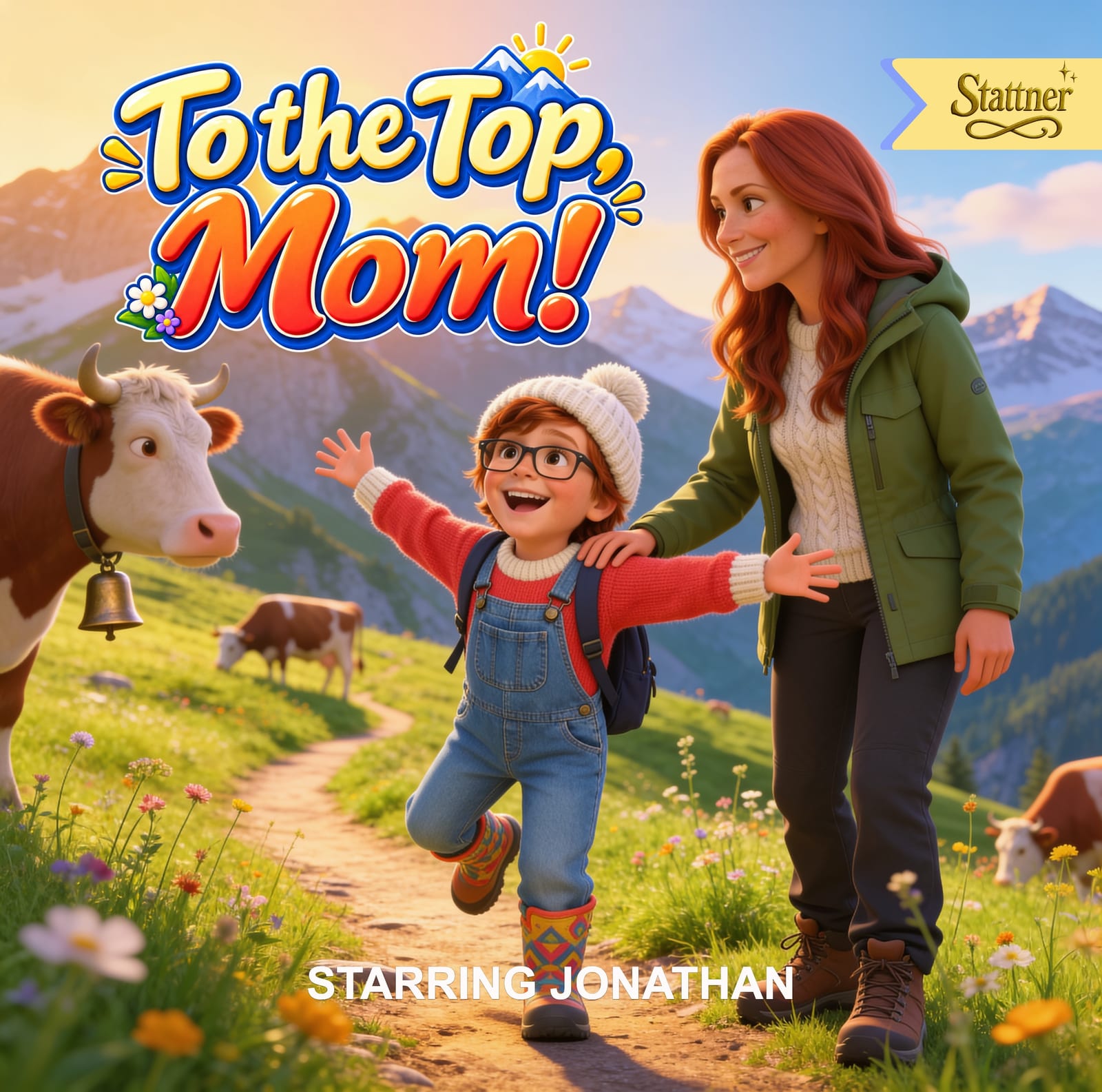 To the Top, Mom! personalized storybook cover